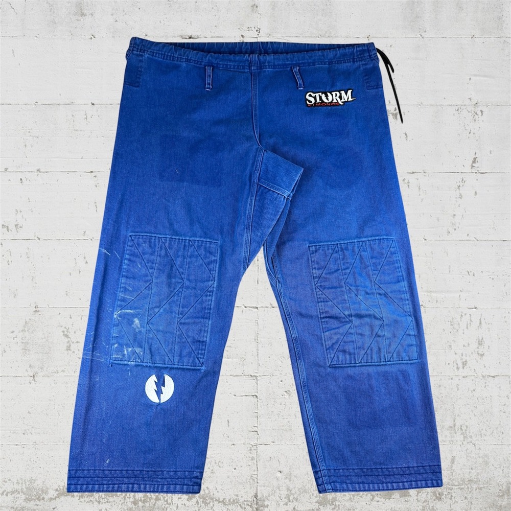 Storm Kimonos BJJ Gi Pants Only Men A4 Blue Martial Arts Jiu Jitsu Grappling MMA